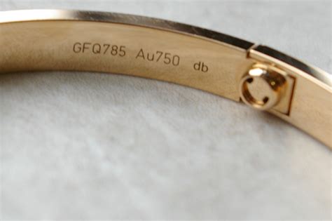 cartier love bracelet serial number verification